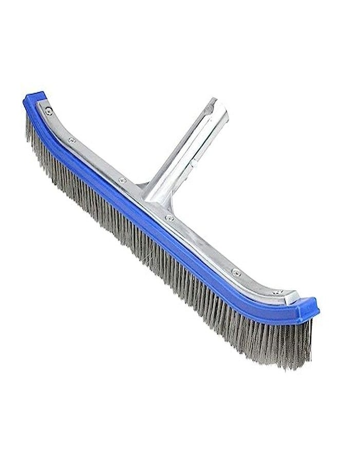 PETSON 18 inch Algae Brush, Stainless Steel Algae Brush SwimmingHelix Pool Brush Cleaner Pool Brush - Image 1